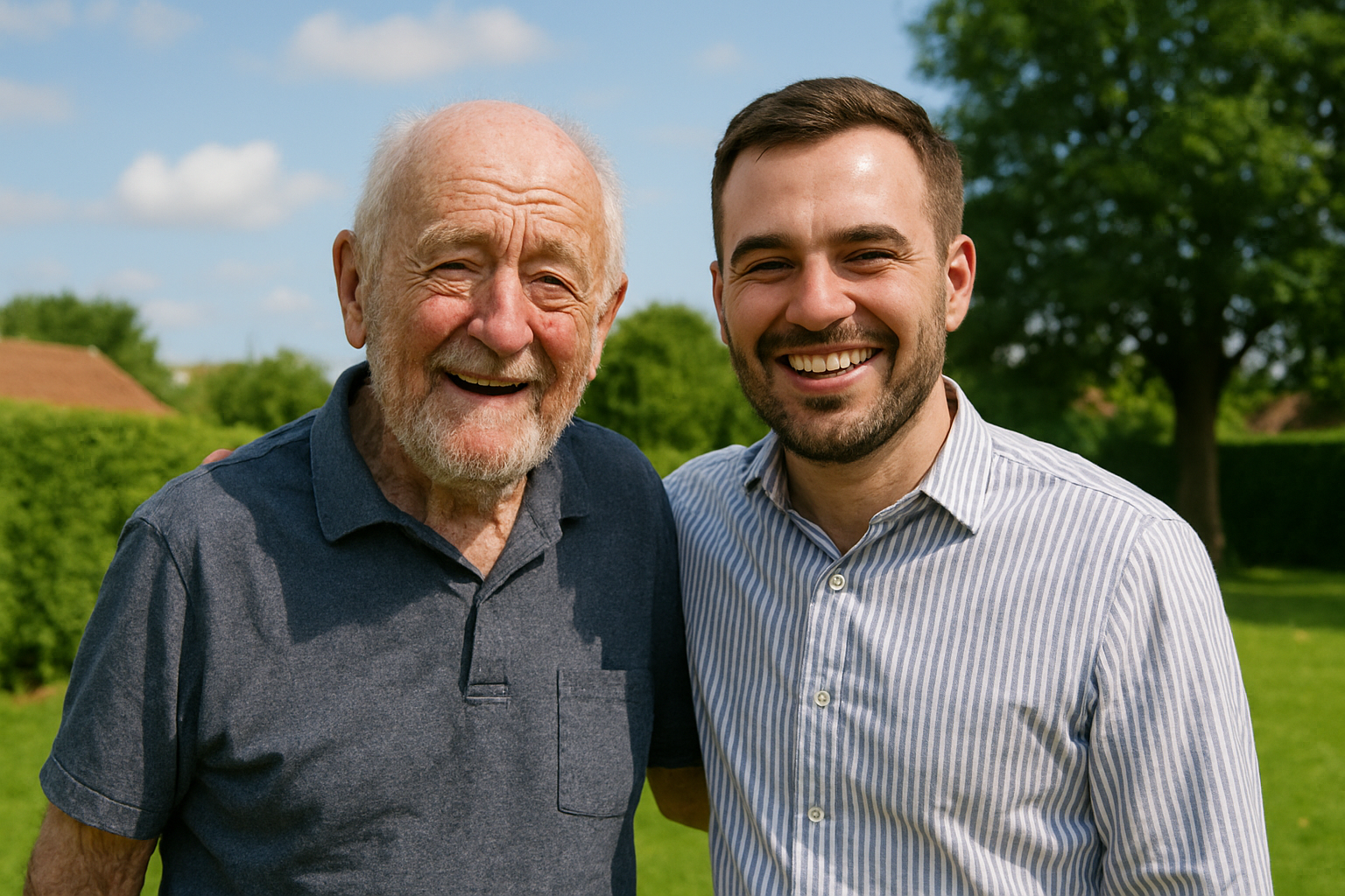 Pårørende sammen med borger